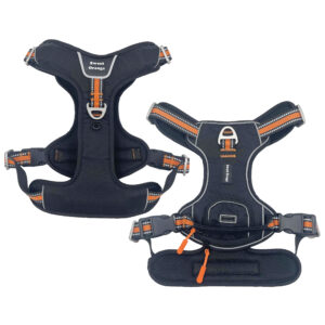 Neck Buckle Reflective Pet Vest For Large Dog With Bag