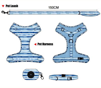 Custom dog harness mockup, free design template for pet products wholesale